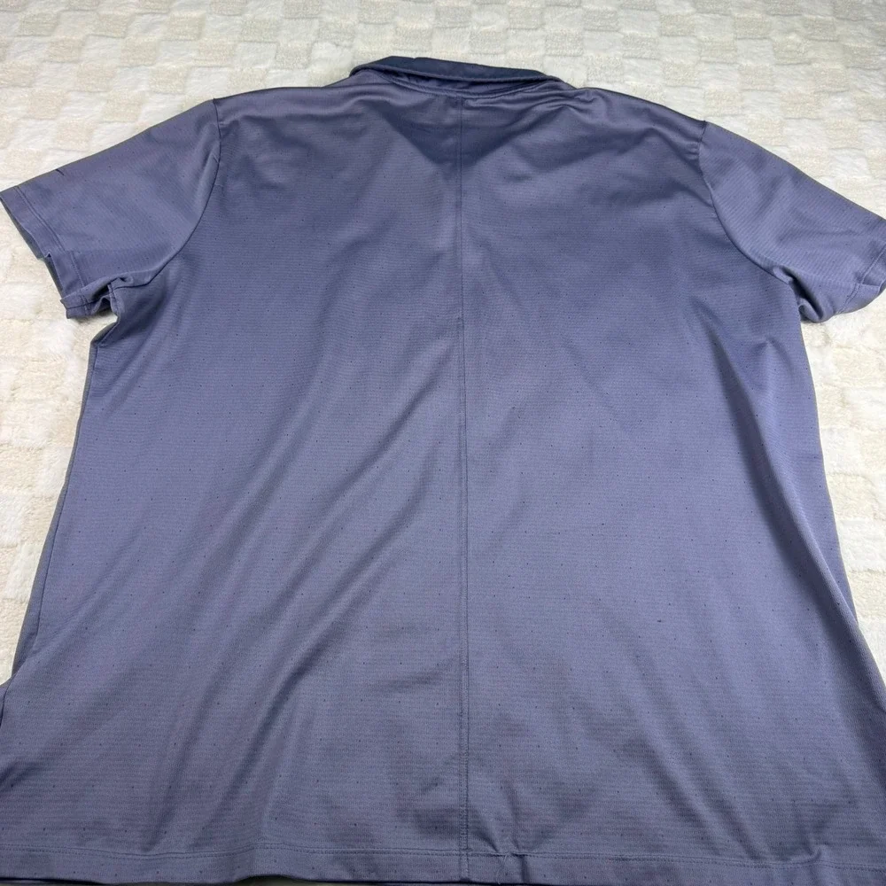 Nike Golf Dri-FIT‎ Polo Shirt Mens XXL Slate Blue Short Sleeve Performance Top